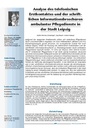 Analyse des telefonischen Erstkontaktes und der schriftlichen Informationsbroschüren ambulanter Pflegedienste in der Stadt Leipzig
