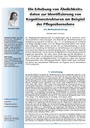 Die Erhebung von Ähnlichkeitsdaten zur Identifizierung von Kognitionsstrukturen am Beispiel der Pflegeübernahme - Ein Methodenbeitrag