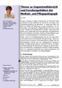 Thesen zu Gegenstandsbereich und Forschungsfeldern der Medizinund Pflegepädagogik