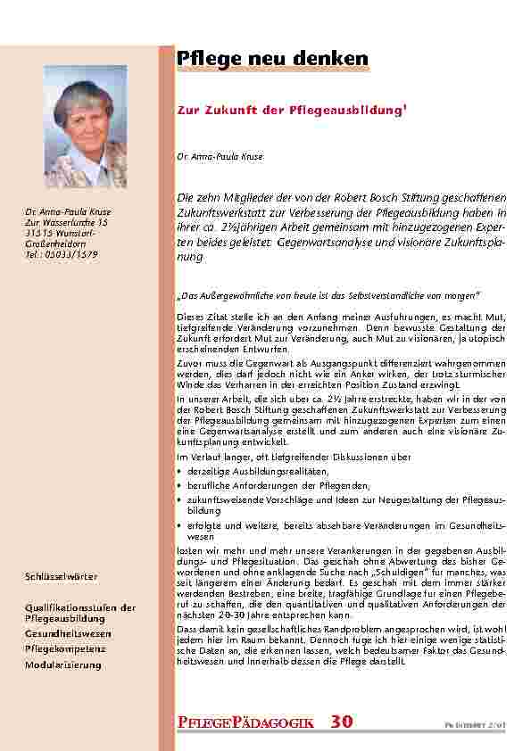 Pflege neu denken