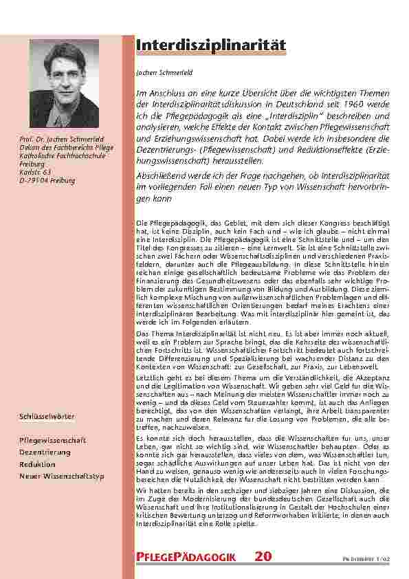 Interdisziplinarität