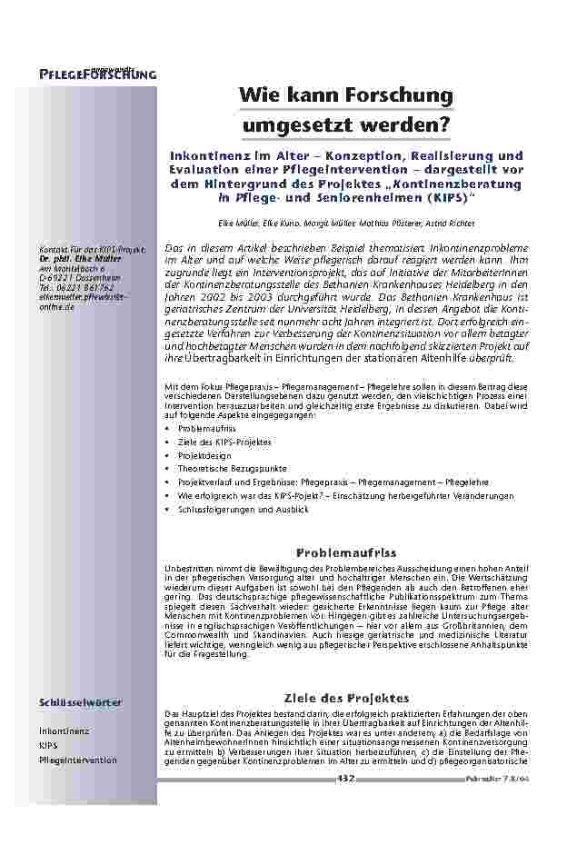 Wie kann Forschungumgesetzt werden?