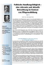 Politische Handlungsfähigkeit – eine relevante und aktuelle Betrachtung im Kontext von Pflegeausbildung. Teil 3
