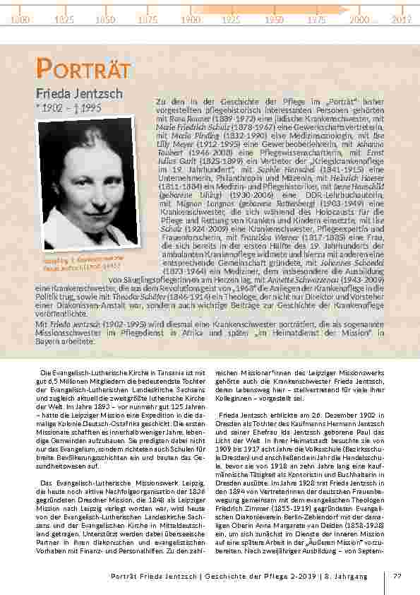 Portrait: Frieda Jentzsch