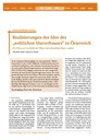 Realisierungen der Idee des „weltlichen Mutterhauses“ in Österreich. Ein Beitrag zur Geschichte der Pflege in den deutschsprachigen Ländern