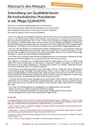 Abstracts des Monats