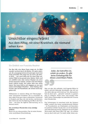 Unsichtbar eingeschränkt Aus dem Alltag mit einer Krankheit, die niemand sehen kann