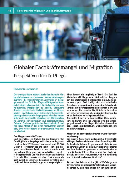 Globaler Fachkräftemangel und Migration Perspektiven für die Pflege