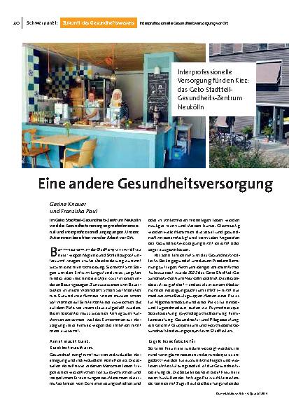 Eine andere Gesundheitsversorgung ist möglich!