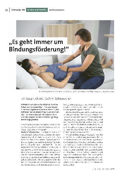 "Es geht immer um Bindungsförderung!"