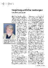 Vergütung ärztlicher Leistungen – Mythen und Fakten