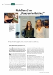 Notdienst im „Pandemie-Betrieb“ - Herausforderungen und Chancen durch COVID-19