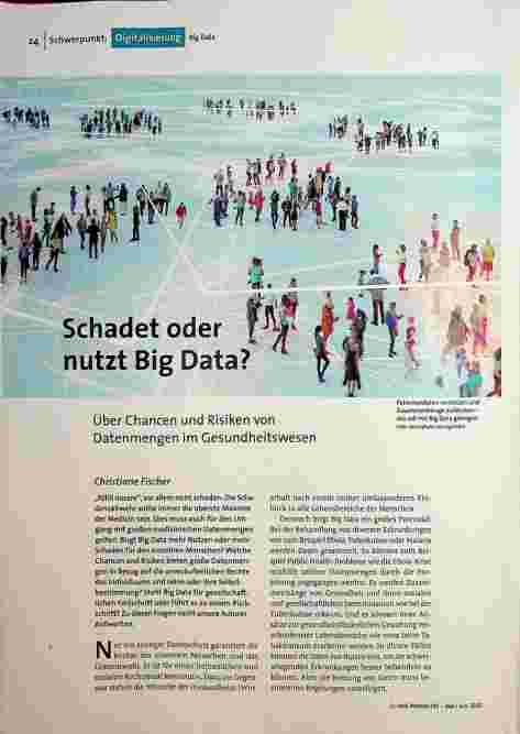 Schadet oder nutzt Big Data? Über Chancen und Risiken von Datenmengen im Gesundheitswesen