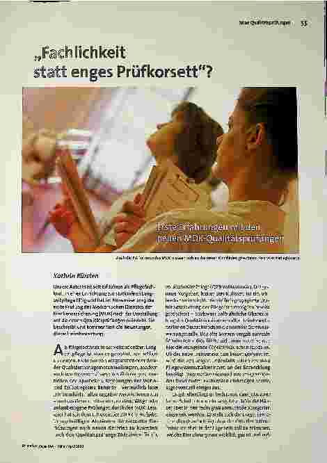 „Facilität statt enges Prüfkorsett“?