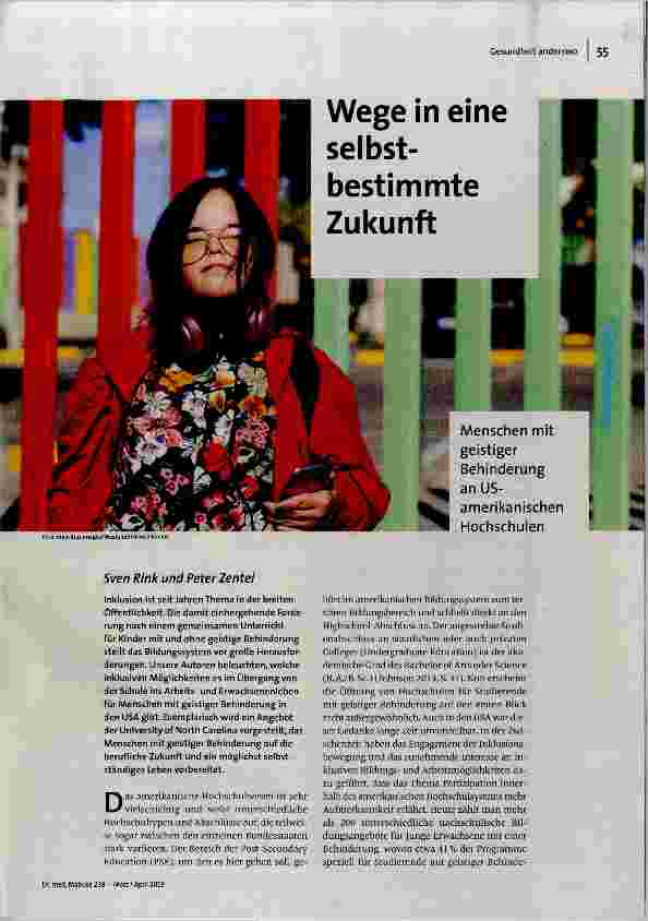 Wege in eine selbstbestimmte Zukunft