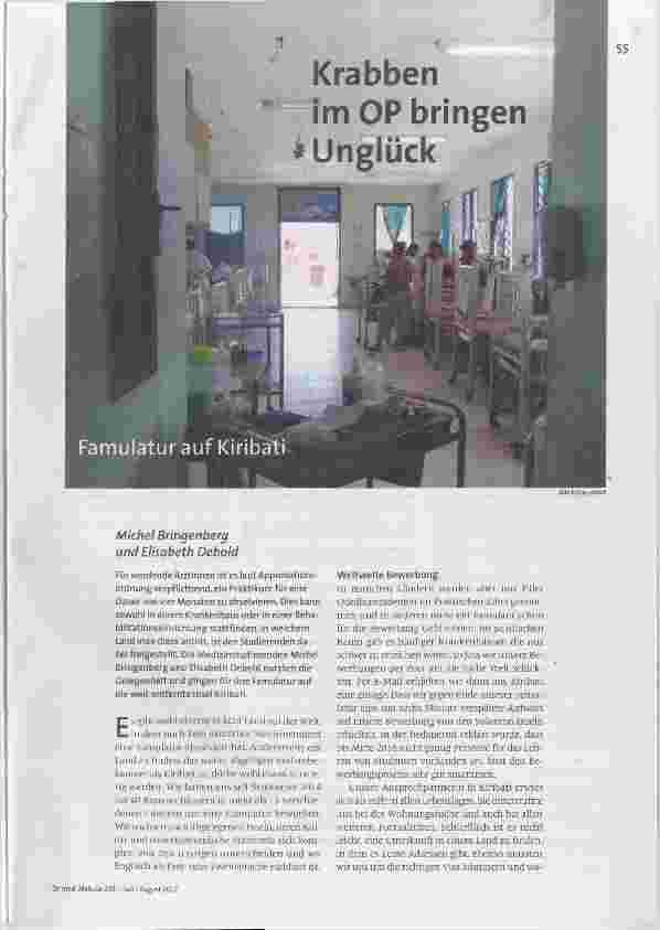 Krabben im OP bringen Unglück