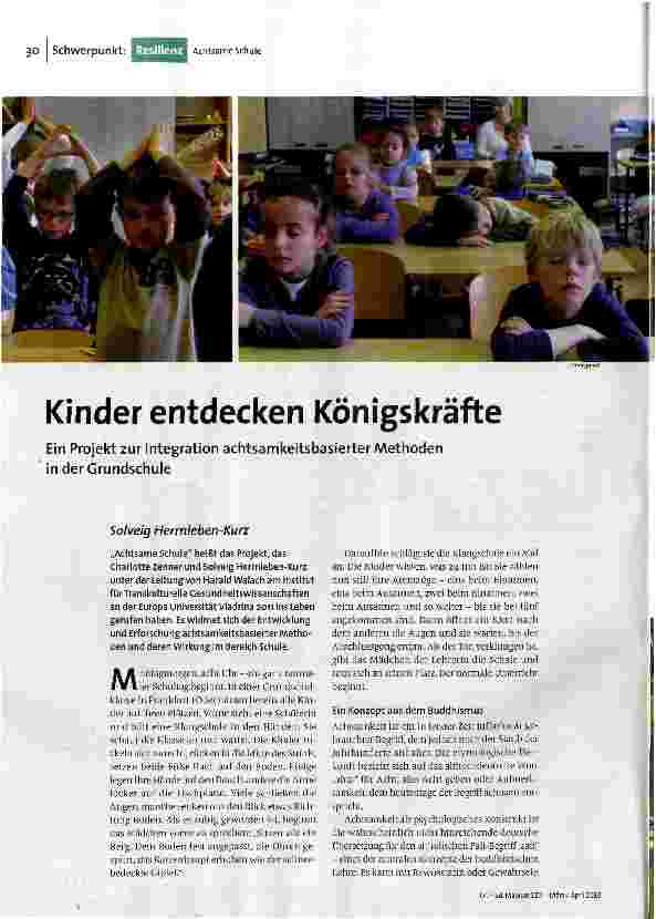 Kinder entdecken Königskräfte
