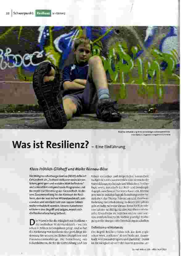Was ist Resilienz?