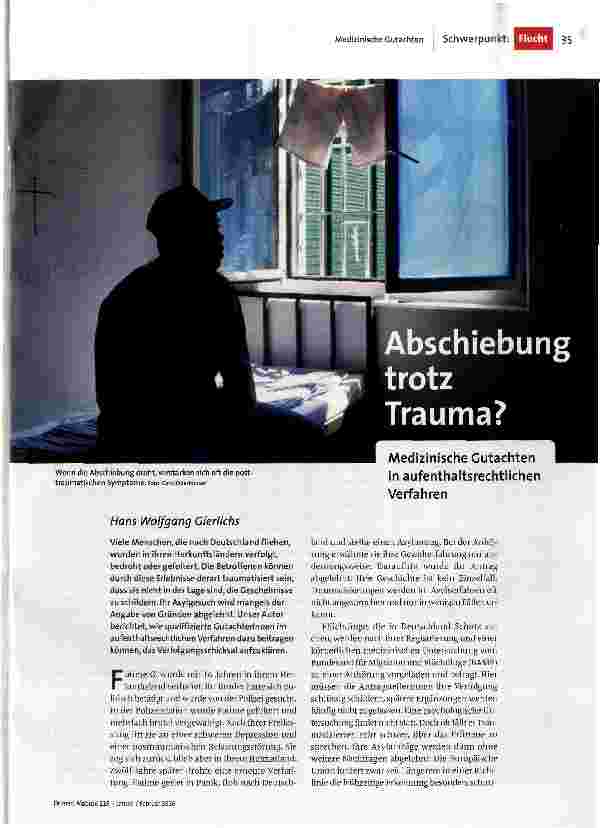 Abschiebung trotz Trauma?