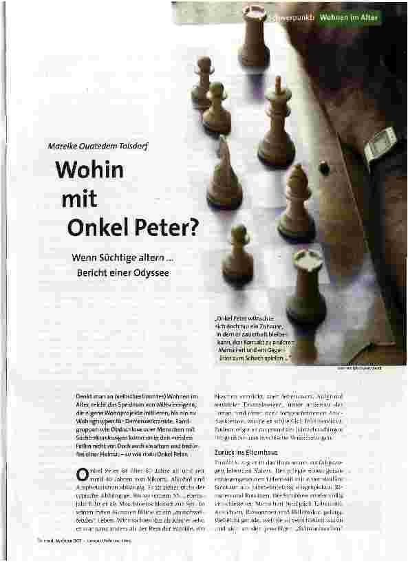Wohin mit Onkel Peter?