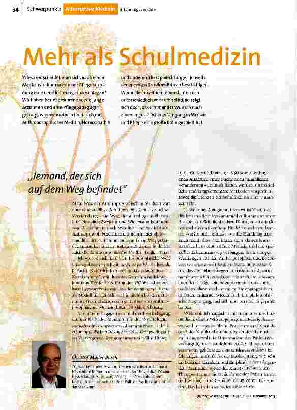 Mehr als Schulmedizin