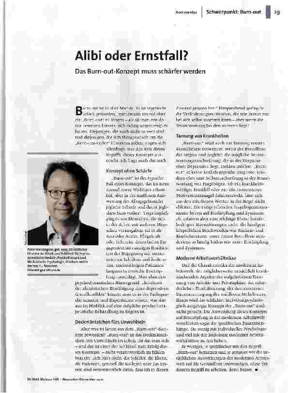 Alibi oder Ernstfall?