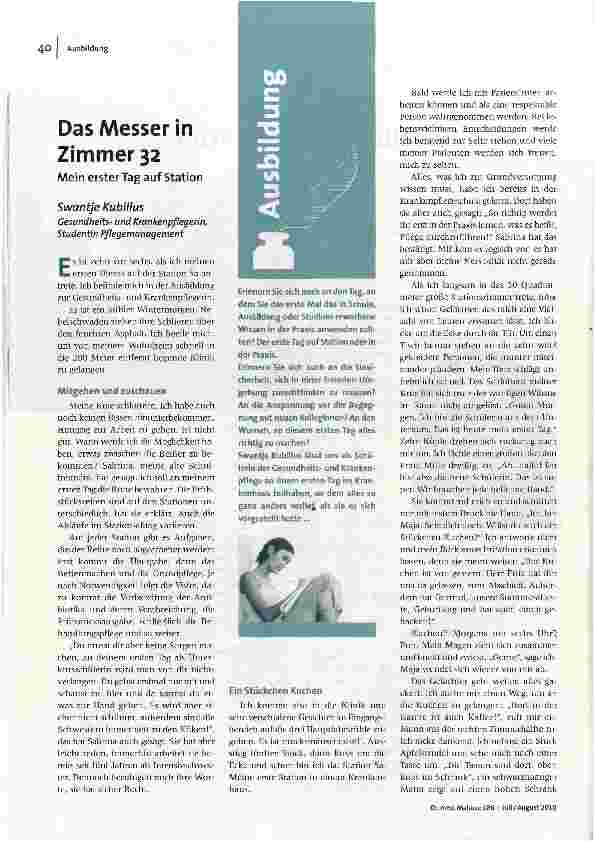 Das Messer in Zimmer 32