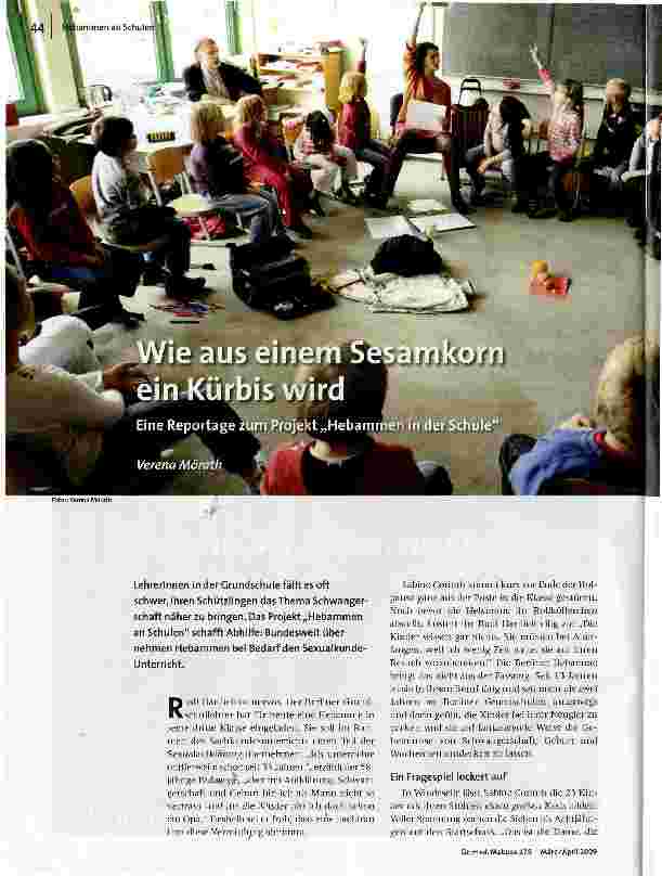 Wie aus einem Sesamkorn ein Kürbis wird