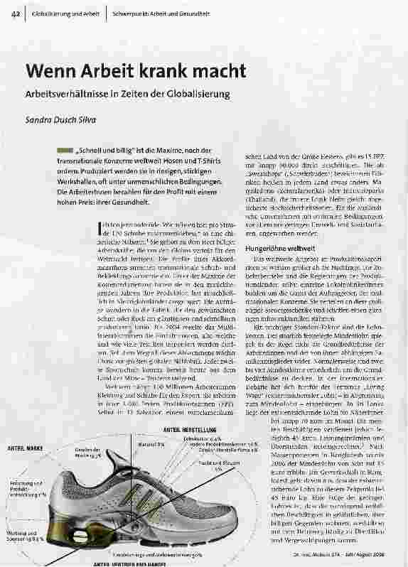 Wenn Arbeit krank machtArbeitsverhältnisse in Zeiten der Globalisierung