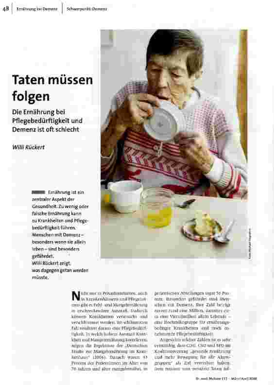 Taten müssen folgen
