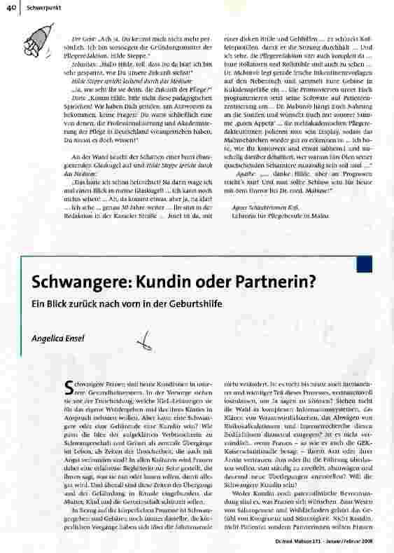 Schwangere: Kundin oder Partnerin?