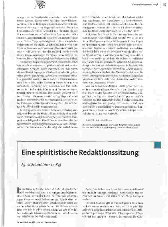 Eine spiritistische Redaktionssitzung