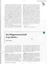 Die Pflegewissenschaft in 30 Jahren...