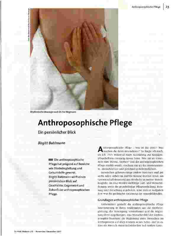 Anthroposophische Pflege