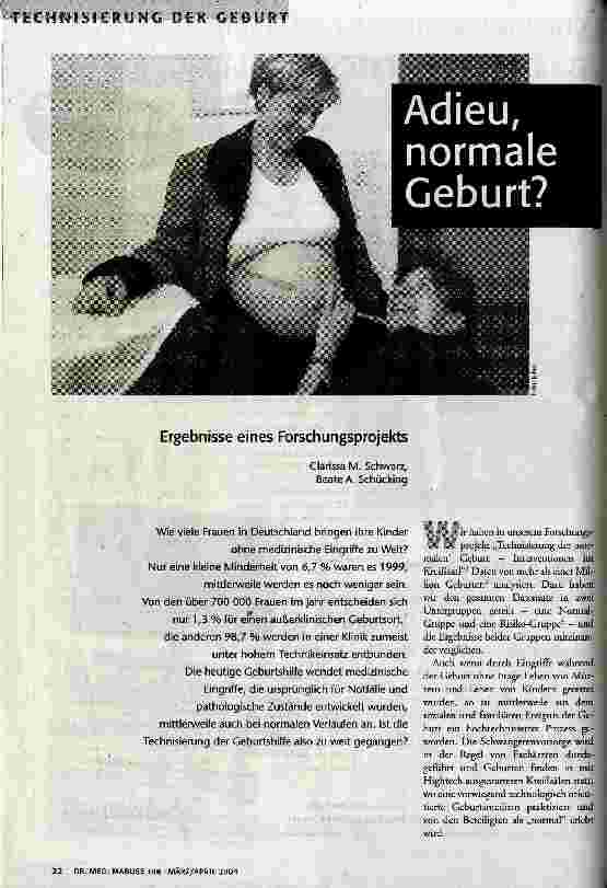 Adieu, normale Geburt?