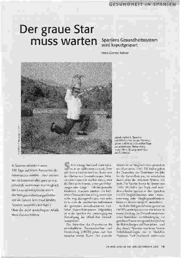 Der graue Star muss warten