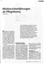 Missbrauchserfahrungen als Pflegethema