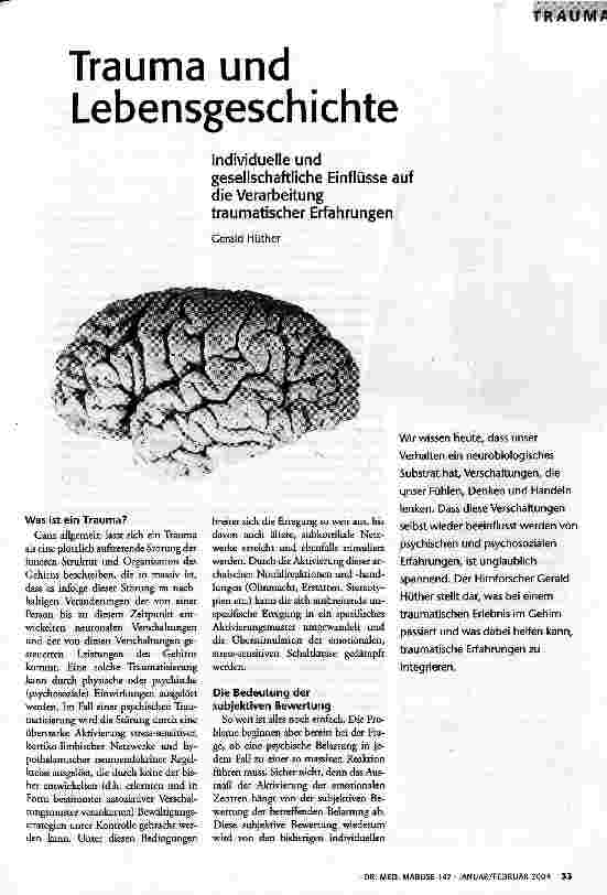 Trauma und Lebensgeschichte