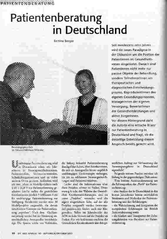 Patientenberatung in Deutschland