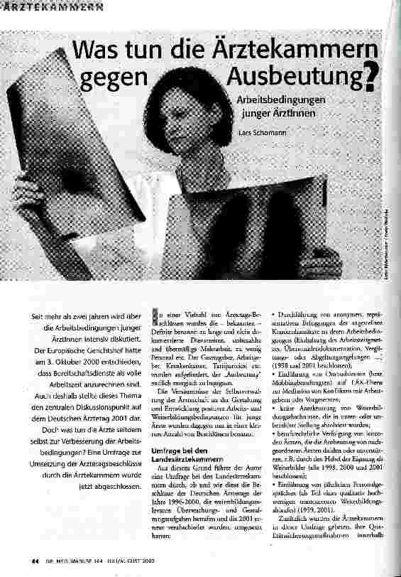 Was tun die Ärztekammern gegen Ausbeutung?