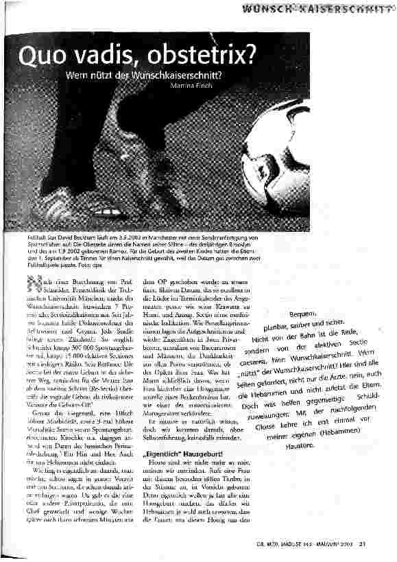 Quo vadis, obstetrix?