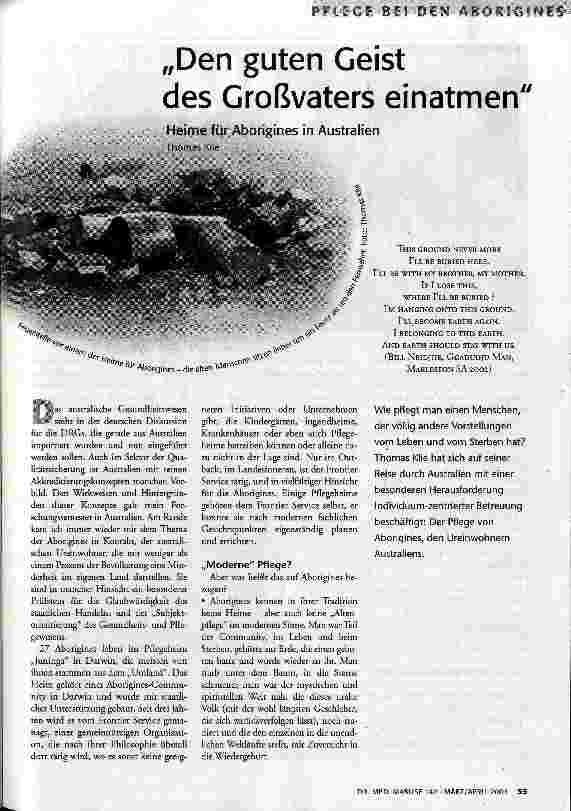 Den guten Geist des Großvaters einatmen