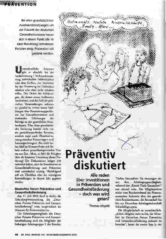Präventiv diskutiert