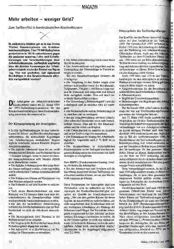 Mehr arbeiten - weniger Geld?