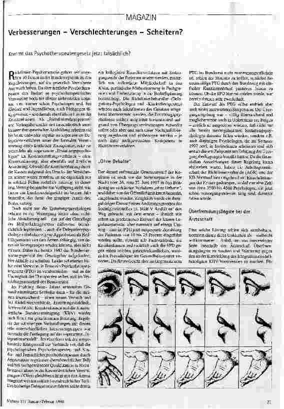 Verbesserungen - Verschlechterungen - Scheitern? Kommt das Psychotherapeutengesetz jetzt tatsächlich?