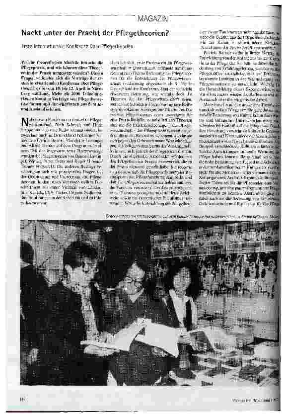 Nackt unter der Pracht der Pflegetheorien? Eine internationale Konferenz über Pflegetheorien