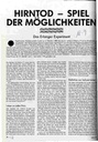 Hirntod - Spiel der Möglichkeiten Das Erlanger Experiment