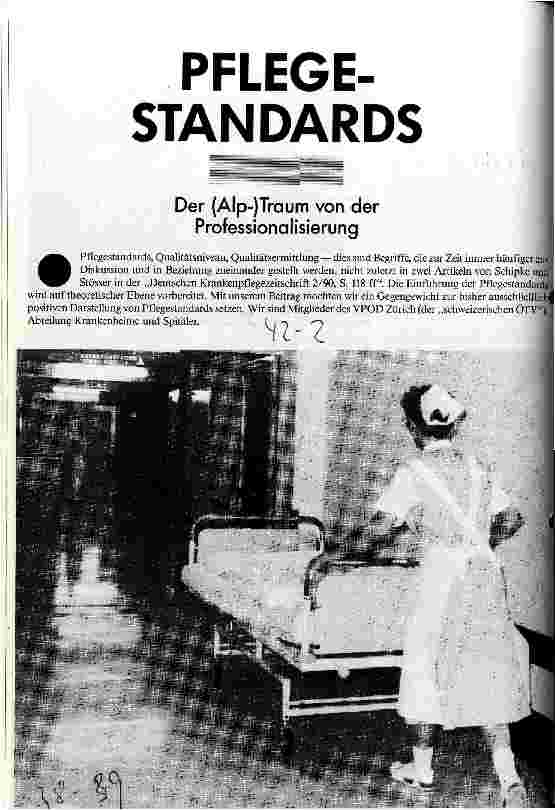 Pflegestandards - Der (Alp-)Traum von der Professionalisierung