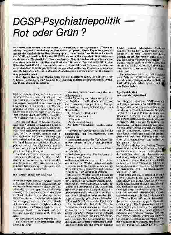 [doc_13807] DGSP-Psychiatriepolitik - Rot oder Grün ?