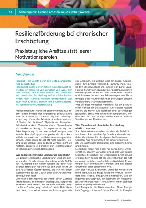 Resilienzförderung bei chronischer Erschöpfung Praxistaugliche Ansätze statt leerer Motivationsparolen